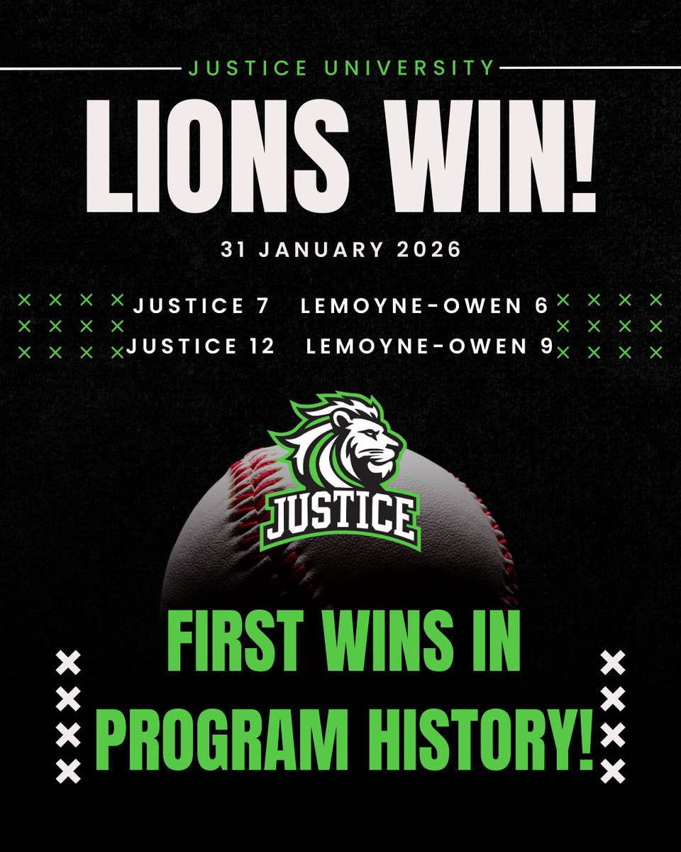 Justice Lions Baseball tweet media