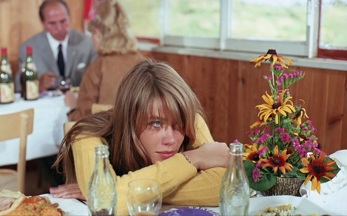 Françoise Hardy in "Grand Prix," 1966.