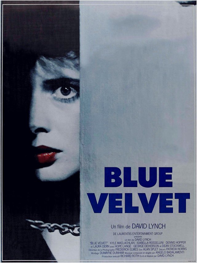 French poster for “Blue Velvet” / dir. David Lynch / 1986