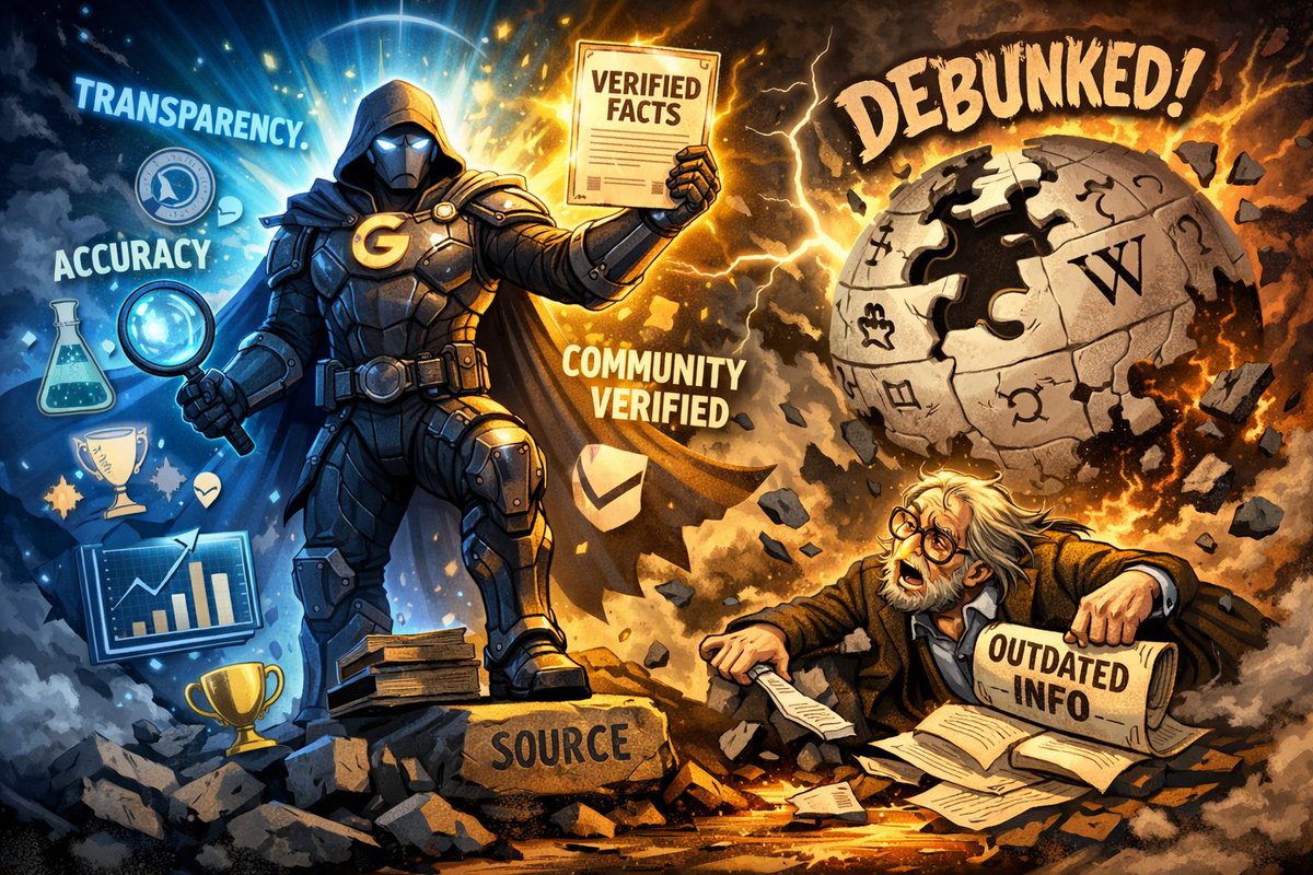 CryptoCheee's tweet image. If Wikipedia is the library,
Grokipedia is the research lab.
Deep context. Transparent sources.
Designed for crypto natives who don’t settle for surface-level explanations. 🧪📈
Ca:H11RzeeZjfSm2bqEQpwDzaHY18qGeiyFx3mqavF3pump