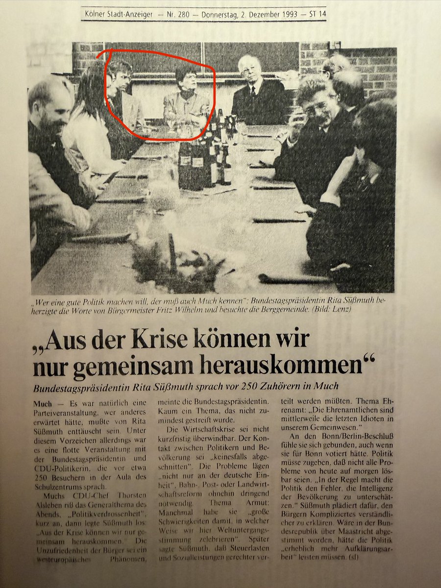 BerlinReporter's tweet image. Als damals sehr junger CDU-Vorsitzender hatte ich vor 32 Jahren die damalige Bundestagspräsidentin Rita Süßmuth in unsere Gemeinde Much eingeladen. Auch wenn ich nicht immer mit allem einverstanden war, war sie eine beeindruckende Persönlichkeit und bedeutende Christdemokratin.