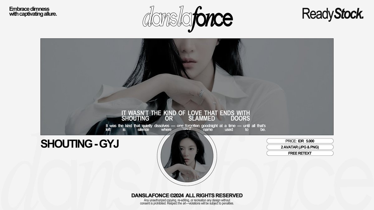 danslafonce's tweet image. A repost would be greatly appreciated!

Ready stock layout of GO YOUNJUNG price on pics includes free retext and JPG &amp;amp; PNG icons.

Contact me through DM/Tele/WA on profile.
#zonaba #zonauang #zonajajan