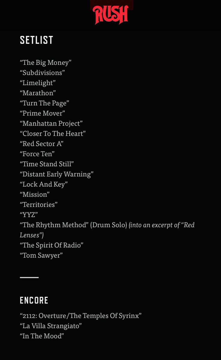 This Day in Rush History tweet media