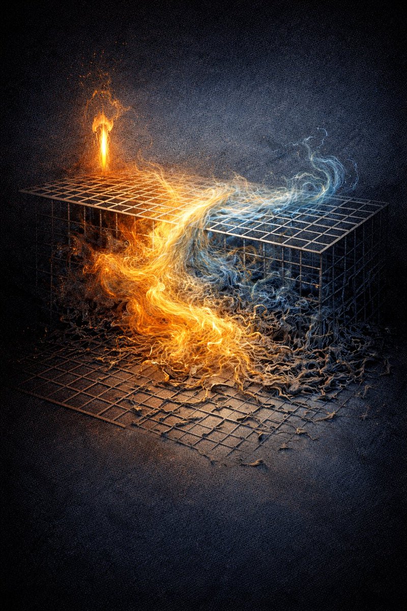 Derived Navier-Stokes equations as theorem from 2 constraints—no empirics. 

Turbulence as resolution saturation (advection > diffusion → fractal eddies). Ties to cosmic web. 

PDF: zenodo.org/records/184458… 

Thoughts, <a href="/EricRWeinstein/">Eric Weinstein</a> <a href="/skdh/">Sabine Hossenfelder</a> <a href="/QuantaMagazine/">Quanta Magazine</a>? 

#Math #Physics