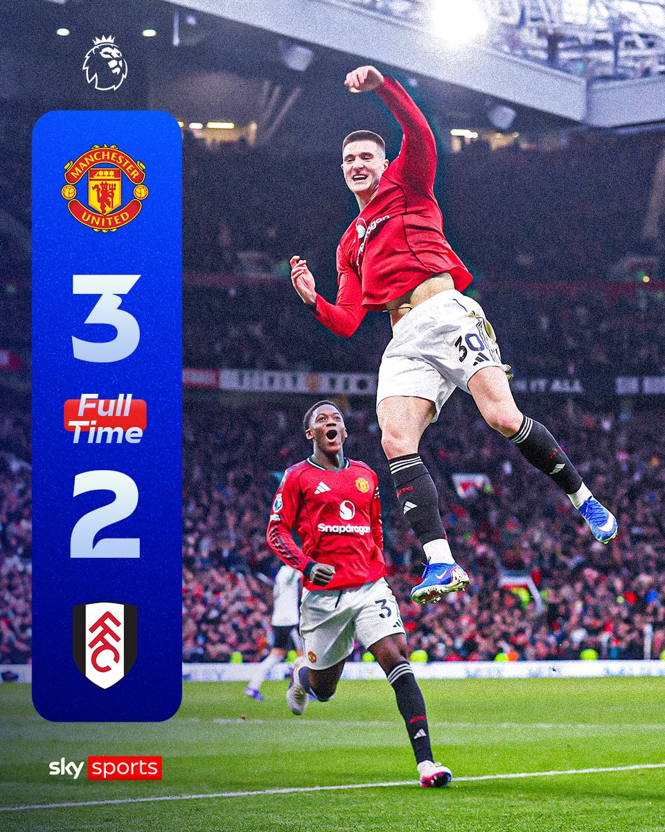 FULL-TIME: And, breathe 🤯 

Late goals at Old Trafford, but it's Manchester United who come away with the three points!
