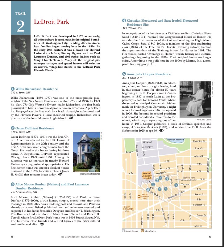 CMCHenderson's tweet photo. In celebration of Black History Month I’d like to uplift the African American Heritage Trail! While the AAHT is well known many aren’t aware of its accompanying guide. With 27 days left in Black History Month it’s a great way to explore DC Black History. 

🔗: https://t.co/9WfzRjPMqd