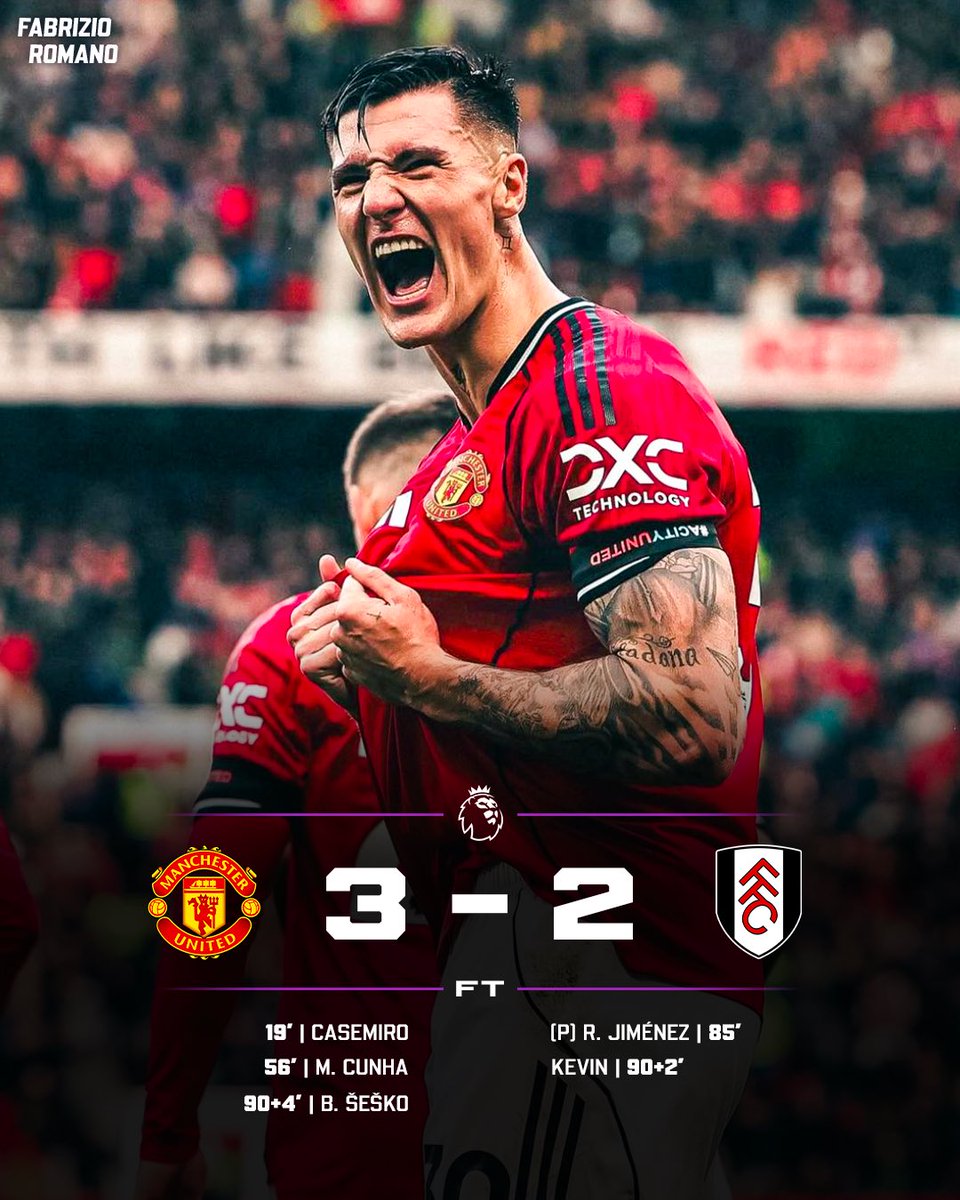 FabrizioRomano's tweet image. Manchester United win three in a row under Michael Carrick! 🛑📈

Who’s been your Man of the Match?