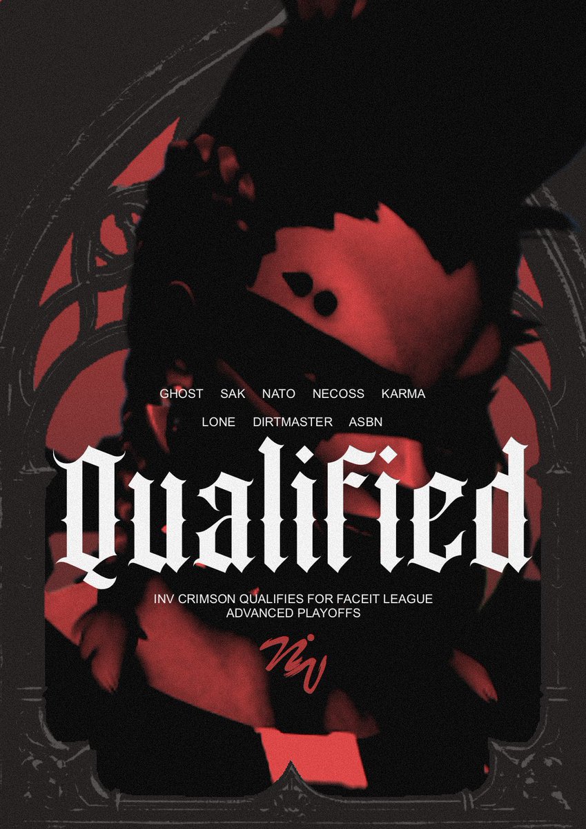 Invaders Crimson made it to the playoffs 🔥

Our Playoffs run will start this week 
Wish luck to our players ❤️
🛡️<a href="/G1host__/">Ghost</a>
⚔️<a href="/sakh1_/">Sakh1_</a>
⚔️<a href="/Xnato1/">NATO</a> 
🔫@L00nely
💊<a href="/Necoss_ow/">Necoss</a>
💊<a href="/dirtmaster3000/">Dirt</a> 
💉<a href="/karmacarbonate/">Karma</a>

🧠/ 📊 <a href="/iiAsbn/">عبدالله | ASBN</a>