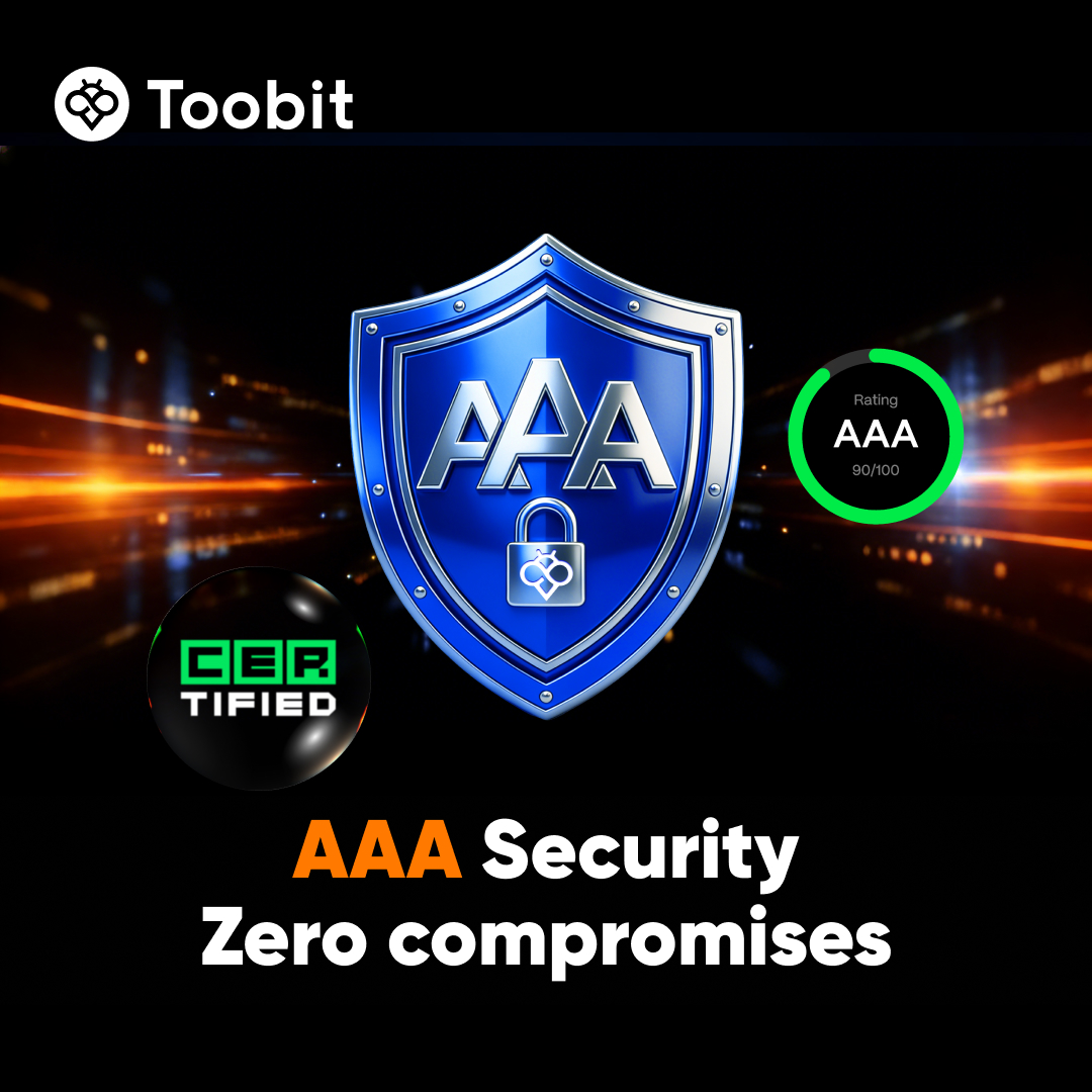 Toobit_official's tweet image. When it comes to your assets, we don't take shortcuts. Toobit receives AAA rating in server security, user security, and more! 🚀🔒 

Check details 👉 bit.ly/4ruYFBE

#Toobit #SecurityFirst #Crypto"