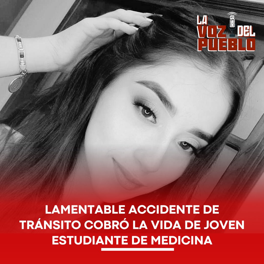 lavozdepueblo1's tweet photo. #valledelcauca #roldanillo #zarzalvalle
🚨‼️ LAMENTABLE ACCIDENTE DE TRÁNSITO COBRÓ LA VIDA DE JOVEN ESTUDIANTE DE MEDICINA
Una profunda tristeza deja el fallecimiento de Ana Sofía, joven estudiante de medicina que se preparaba en el extranjero y que había llegado al país para compartir con su familia.
El trágico hecho ocurrió en la vía Zarzal–Roldanillo, donde el vehículo en el que se movilizaba sufrió un fuerte siniestro. Las autoridades adelantan las investigaciones para establecer las causas del accidente.
Familiares, amigos y la comunidad lamentan su partida y destacan su vocación de servicio y sueños por cumplir.
🕊️ Paz en su tumba.
