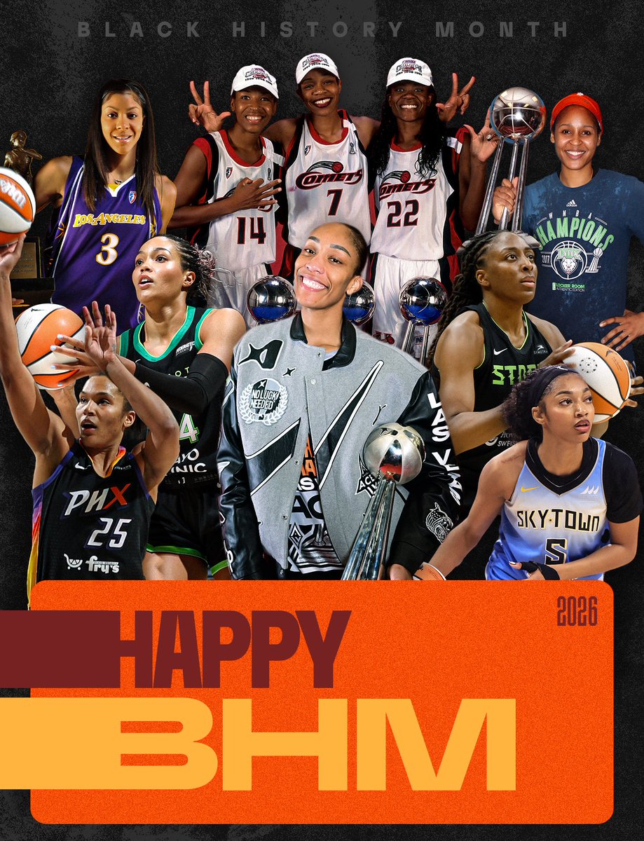 Black History isn’t just remembered, it’s lived.

This month, we honor the culture, the legacy, and the brilliance that continues to shape the game 🖤

#WNBABHM
