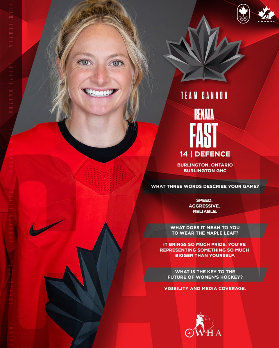HockeyCanada's tweet image. Get to know 🇨🇦's Women's Olympic Team!

Faites connaissance avec l’équipe olympique féminine du 🇨🇦!

🍁 Renata Fast
🍁 Emerance Maschmeyer
🍁 Kristin O'Neill
🍁 Erin Ambrose

#MilanoCortina2026