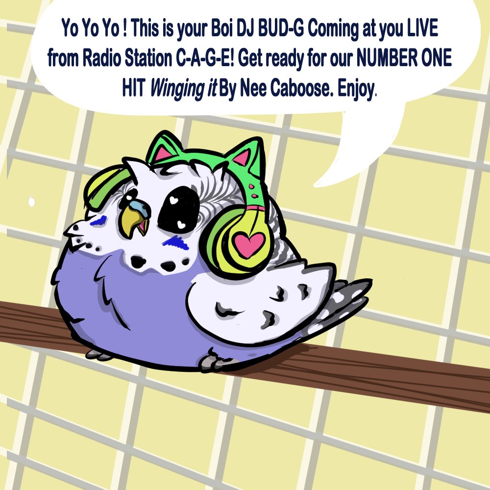 Doodle of budgie