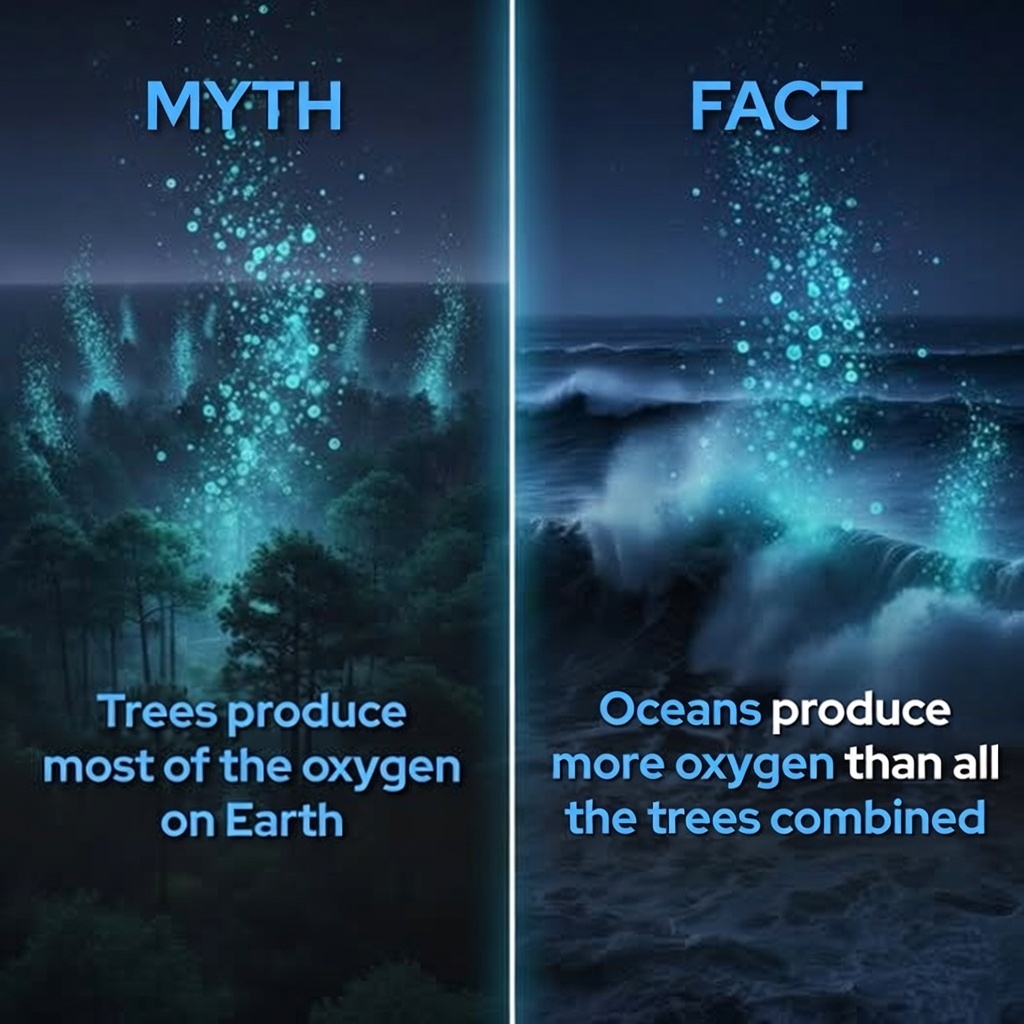 Every second breath you draw comes from the ocean.

While forests are frequently hailed as the “lungs of the Earth,” they are not the main source of our planet’s oxygen. That distinction belongs to the ocean—specifically to the countless trillions of microscopic marine organisms
