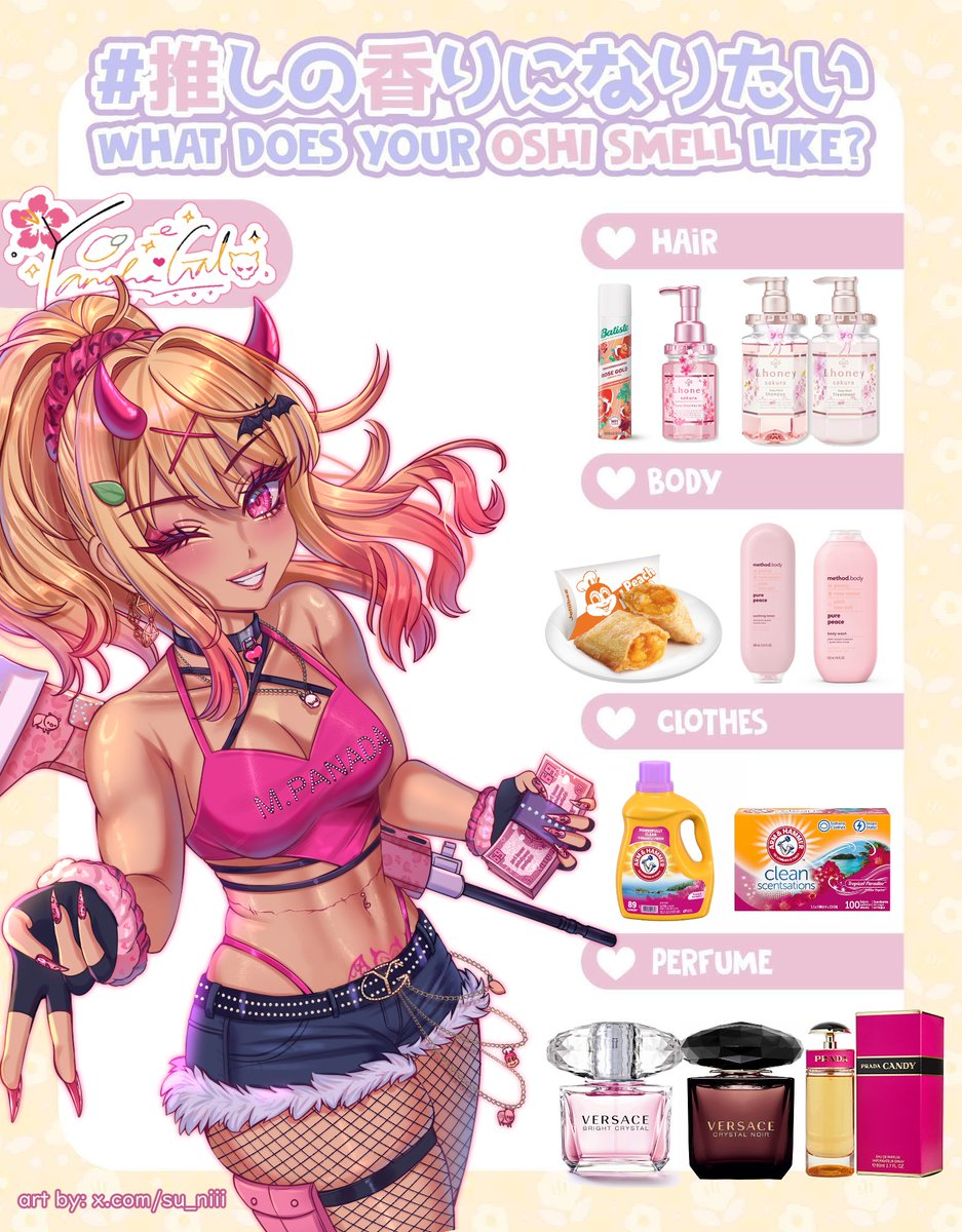 I canonically smell like peach Mango pie. How, where, and why? Don't worry about it....