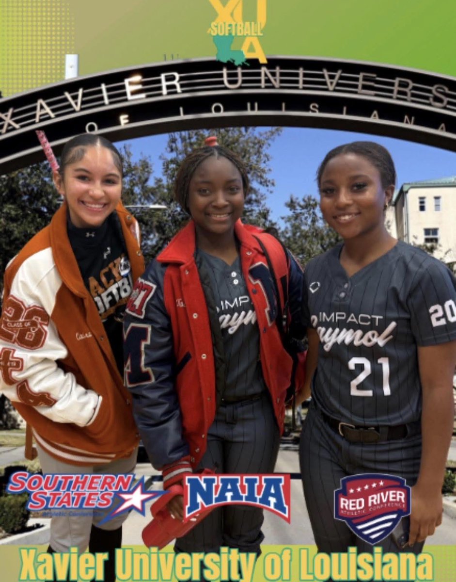 📢 2027 Talyah Young &amp; 2027 Kamryn Francis &amp; 2026 Caira Olison showed out today at the Xavier University of Louisiana. Way to represent Ladies!🔥🥎 Xavier University of Louisiana Athletics XULA Softball #BeTheHunter <a href="/xulagold/">XULA Athletics</a>