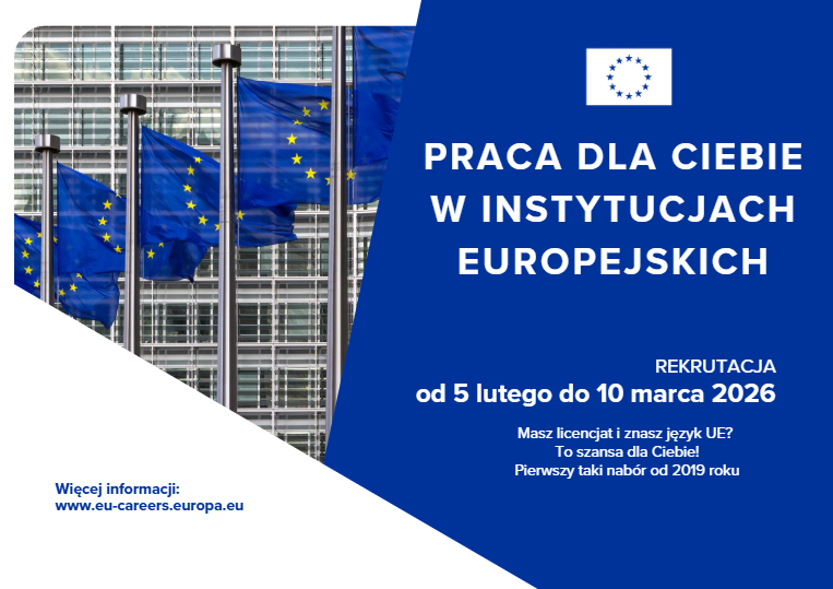 Europarl_PL's tweet photo. 📢Rozpocznij pracę w instytucjach UE! 

🗓️Już 5 lutego rusza nowy nabór urzędników do instytucji UE.  

📎Wymogi uprawniające do testu kwalifikacyjnego: ukończone studia wyższe i znajomość 2 języków UE (w tym np. języka polskiego).

Więcej szczegółów: https://t.co/x5YmNXDaqj https://t.co/8kWV8IbUUZ