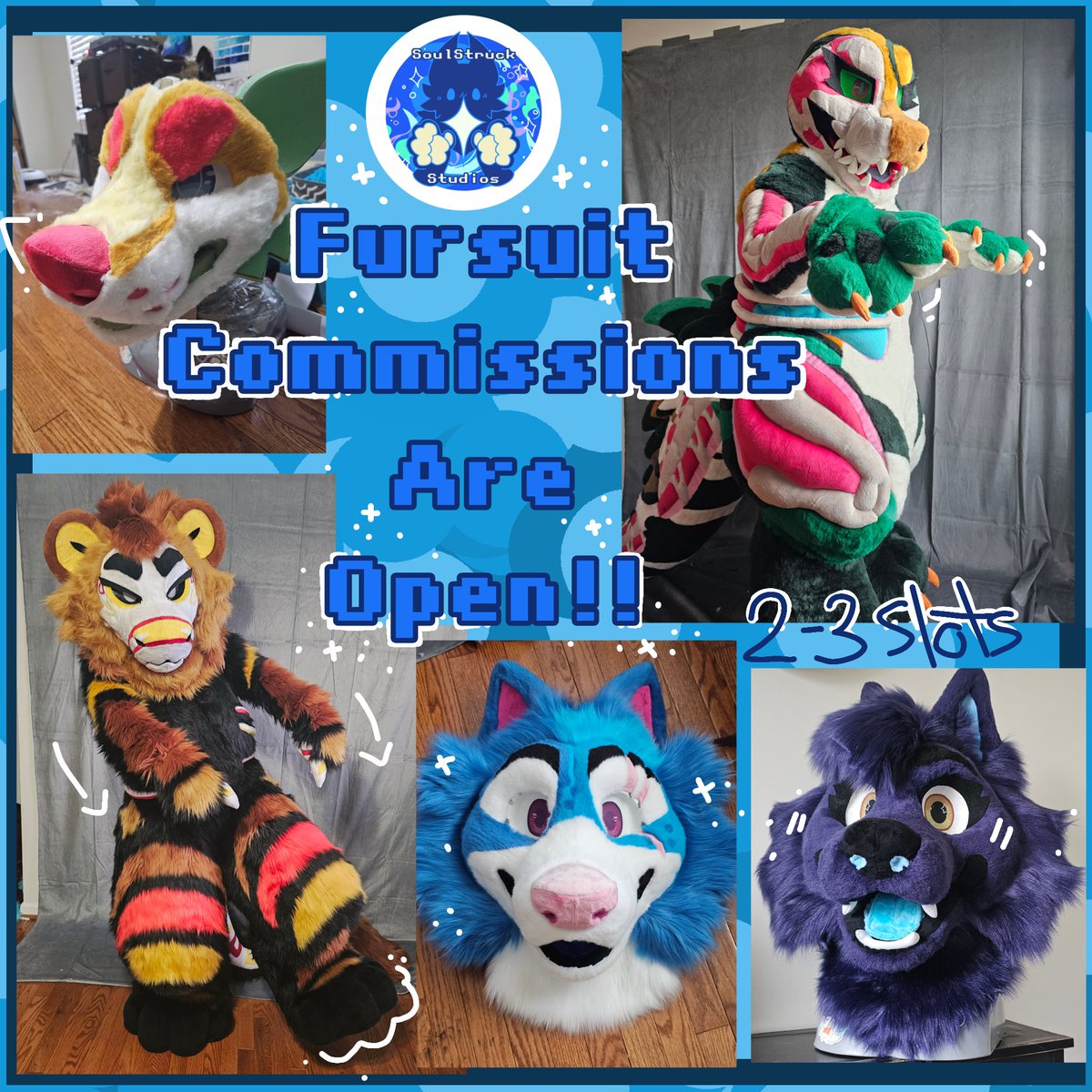 SoulStr_Studios's tweet photo. Fursuit Commissions are open!! 
Apply here-> https://t.co/WCxvlXeOnC
 #fursuit #fursuitcommissions https://t.co/0NmyeozNCC