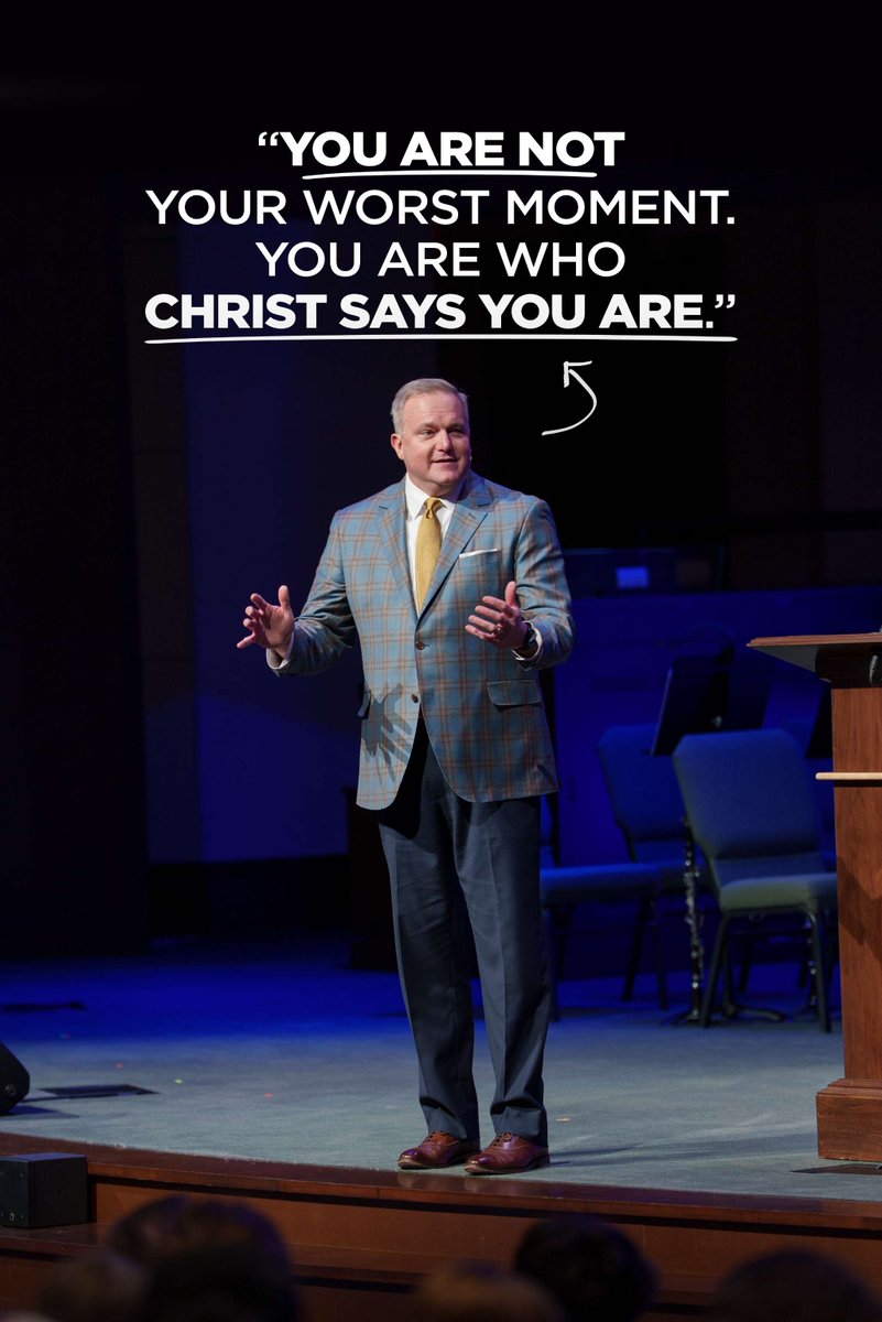 The world defines us by what we did. God defines us by what Christ did.”
You are not your worst moment, your deepest regret, your most shameful failure. You are a child of the heavenly King.