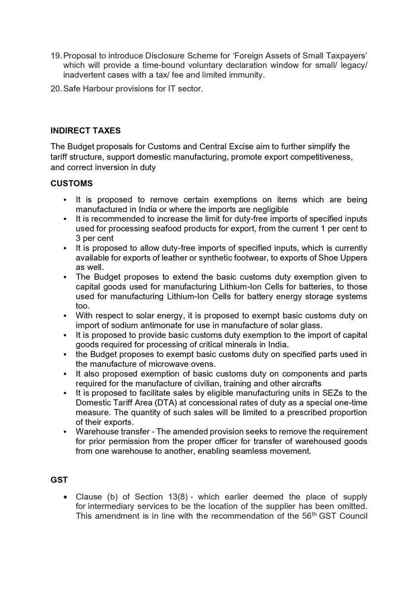 CoVasudeva's tweet photo. PFA a brief note on the 'Key Highlights of the Union Budget 2026'.

Also link below for Summary of Union Budget 2026-27

https://t.co/2PdqxVTRAq https://t.co/A7ZtTLPNNy