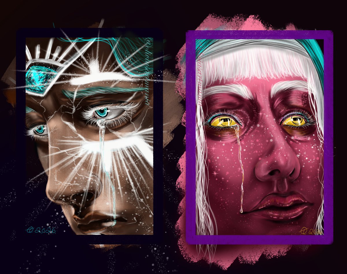 oliviasartmania's tweet image. Just because it's fun to see: here's the piece for these two without the crop! 
My boyfriend thought it was cool and that I should show it to you all ☺️

#wicanderhalovar #tyranny #wicanny