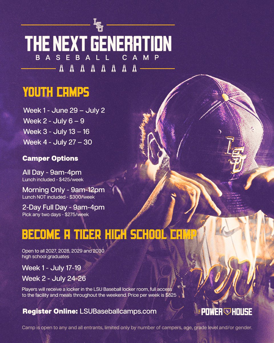 LSU Baseball Camps tweet media