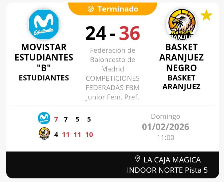 BasketAranjuez's tweet photo. Victoria del #JunFem en cancha de @EstuCantera. @vanessaburgos_: Una victoria marcada por una gran segunda parte con intensidad defensiva https://t.co/BWA94H48xG