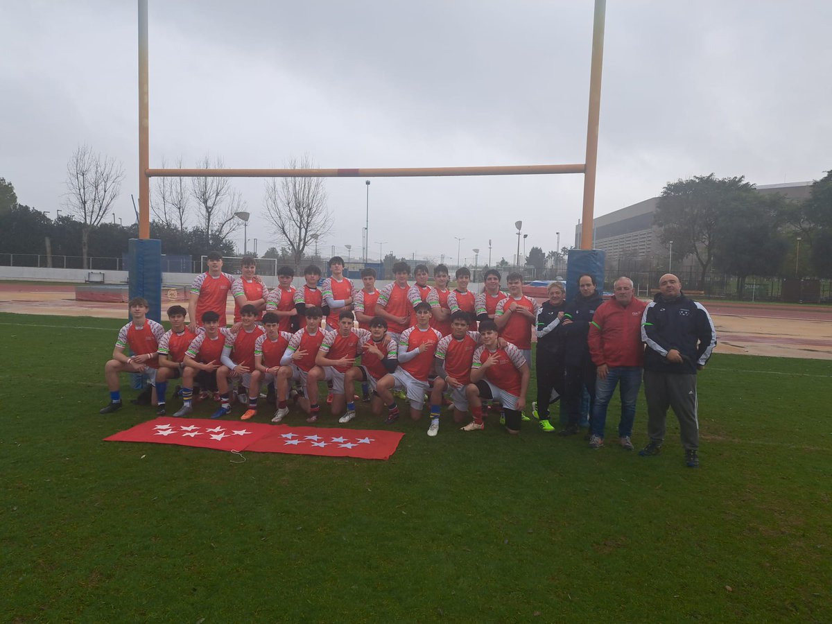 RugbyMadrid's tweet photo. 🥇CAMPEONES DEL 🏆CESA DE RUGBY XV M16 2025-26🙌

La 🏆 ya está en el tren de camino a Madrid

¡Enhorabuena equipazo!

#rugbymadrid #CESArugby #M16 #nuestrorugby https://t.co/pSCOAk6O5O