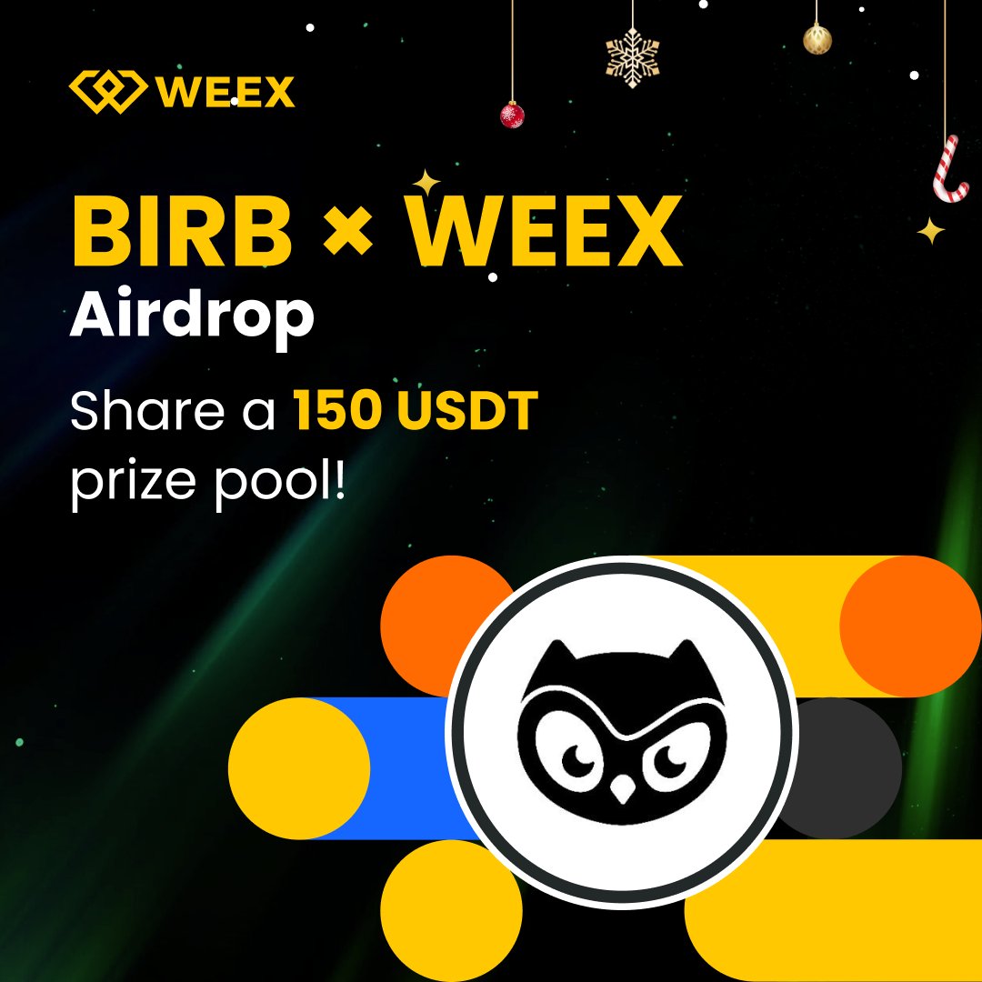 🚀 WEEX x $birb <a href="/moonbirds/">Moonbirds</a> Airdrop
🎁150 USDT | 5 Lucky Winners

How to Join
🔸 Follow <a href="/WEEX_Official/">WEEX</a>
🔸 Like &amp; RT + TAG Friends
🔸 Comment WEEX UID

👉 Trade $birb on WEEX:weex.com/spot/BIRB-USDT…

#blockchain #TradeToEarn #AItrading