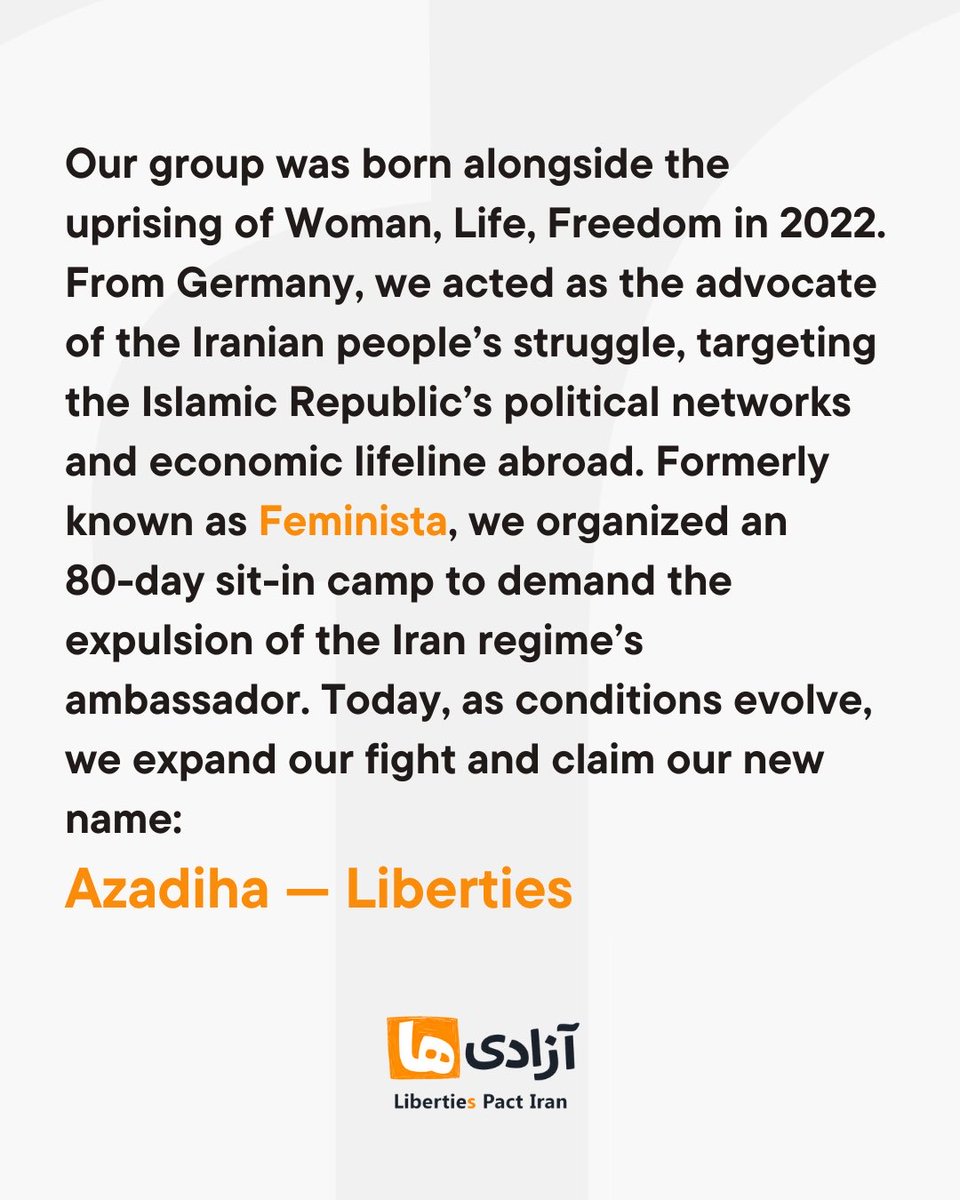 Azadiha_'s tweet photo. Azadiha is not a slogan.
It is a strategy for liberation. https://t.co/gZTdUraKYM