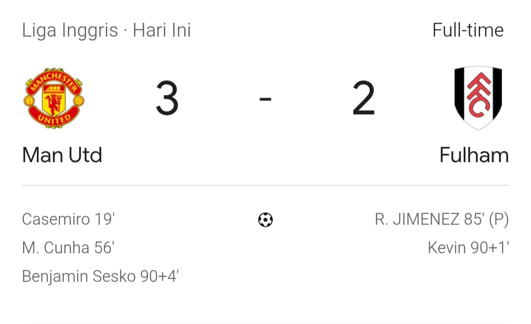 Apa itu kalah? 
Maaf ya king EMYU sudah lupa rasanya kalah 😎
Logo X mau turun sendiri apa di turunin king EMYU 😁

#MUvsFulham 
#emyu 
#GGMU