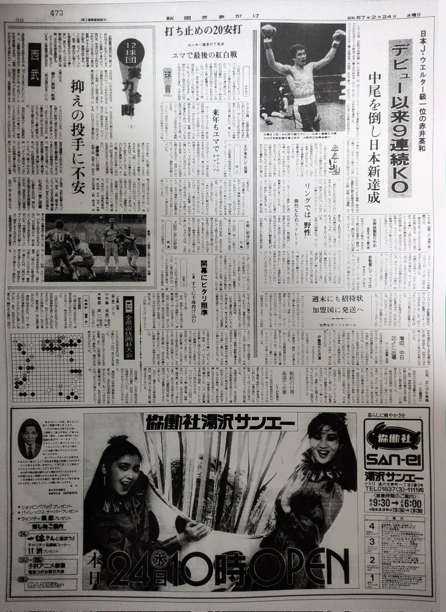 82.2.26 夕 ←全面 拡大→ 春は間近の中この日は冬の戻り。 秋田市は