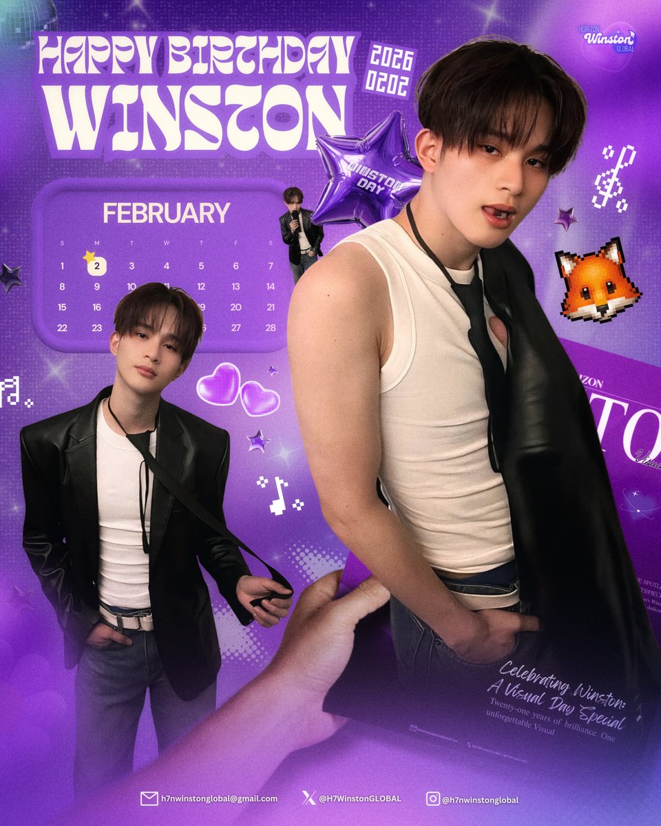 Happy Birthday to our shining star, Winston! 💜✨

February 2 will forever be extra special as we celebrate another year of your charm, talent, and unforgettable visuals. Here’s to more stages conquered, dreams reached, and moments that make us proud every single day. Keep