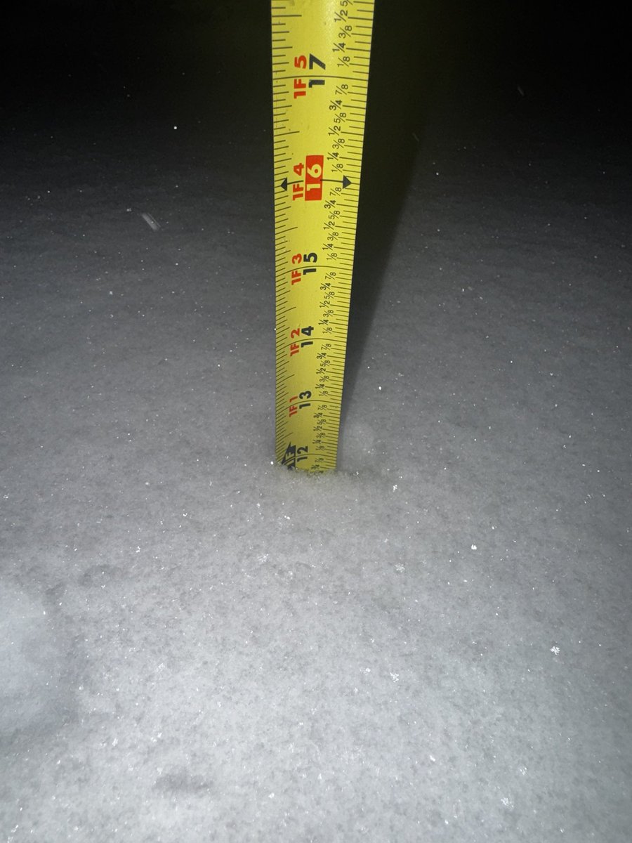 PepsiWx's tweet photo. @webberweather Almost exactly a foot in randleman! https://t.co/ovvmskCLwA