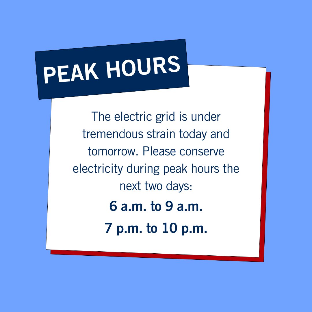 FMPAnews's tweet photo. As Florida faces another day of record-breaking low temperatures, our Municipal members and communities need your help in conserving energy over the next two days. https://t.co/VH1KfRszG8