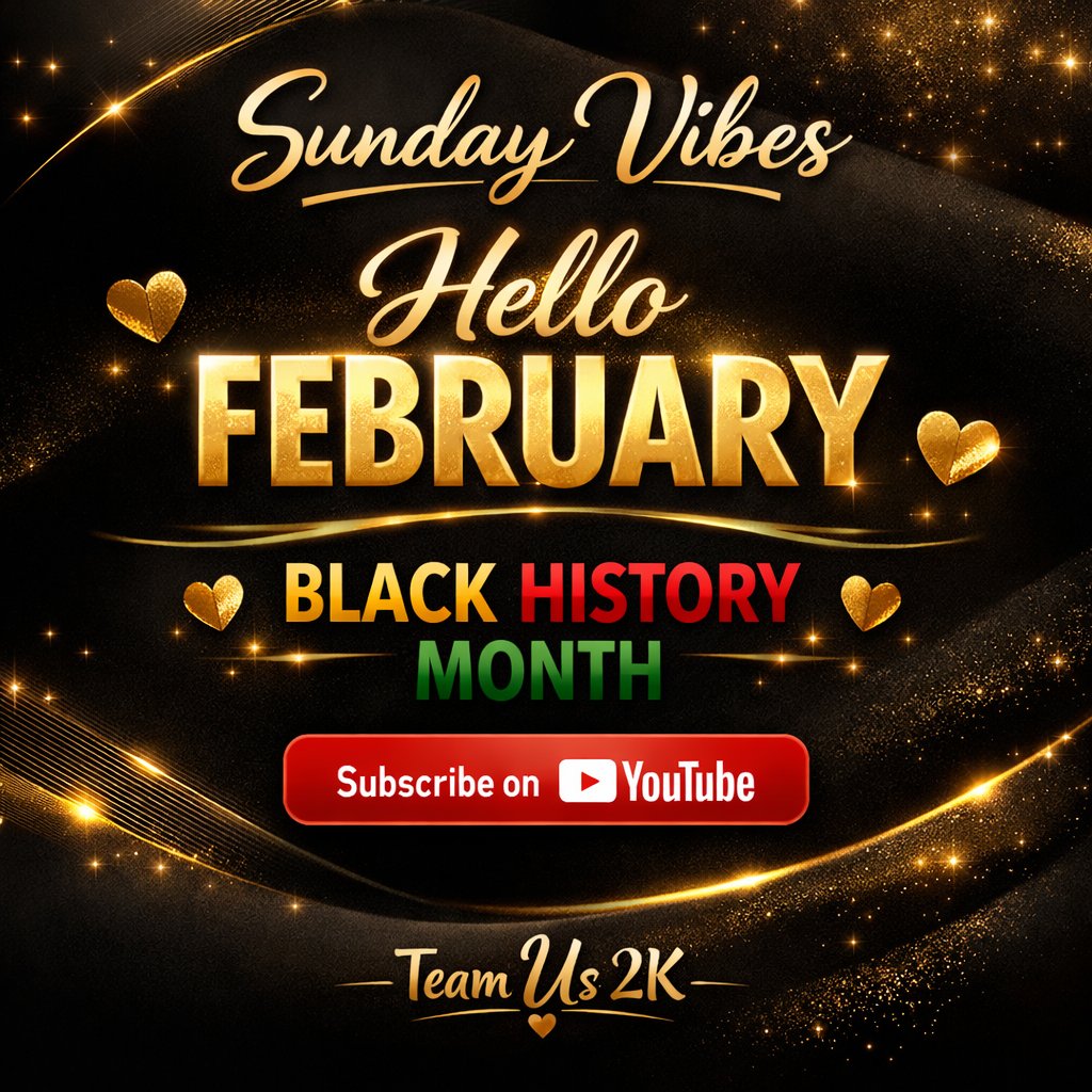 us2_team's tweet photo. Sunday Vibes ✨
Hello February 🖤💛
Honoring Black History Month ✊🏾
Reset. Refocus. Keep going.
Subscribe to Team Us 2K on YouTube 👉🏾
https://t.co/LefNBkL9ZX
Concerts • Travel • Food &amp; Fun • Livestreams
#SundayVibes #HelloFebruary #BlackHistoryMonth #TeamUs2K https://t.co/seTxkRTpXg