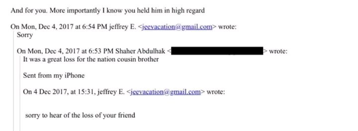 يمنيون في جحر ابستين

اذا كان رجل الاعمال شاهر عبدالحق دخل "جحر" ابيستين العفن ووصلت علاقته به الى هذا المستوى.. فكيف كان مستوى تورط بقية عتاولة النظام البائد ممن هم اكبر من شاهر سواء مسؤولين او رجال اعمال في ذلك الوسخ..؟!!

الخلاصة:
عرفنا لماذا كان شعار الصرخة يصيبهم بالجنون؟!