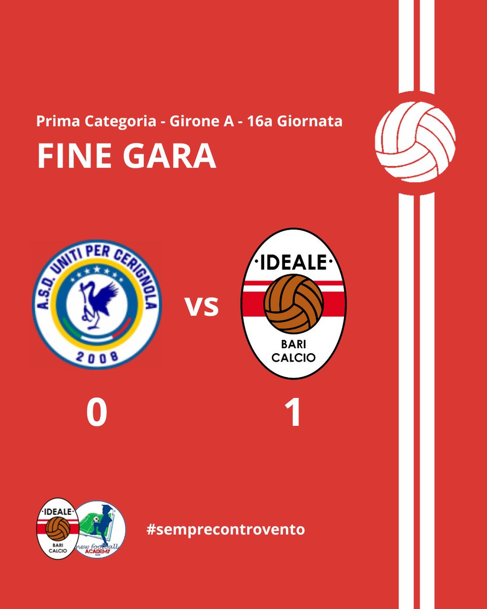 IdealeBari's tweet photo. Cavorsi gol, a Cerignola vinciamo noi! โค๏ธ
#semprecontrovento #idealebari #stagione2526 โช๐ด https://t.co/bp1Fj6EClJ