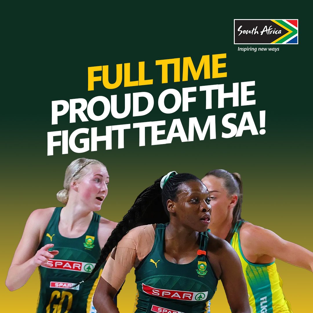 Brand_SA's tweet photo. Every challenge inspires new ways forward.🇿🇦The SPAR Proteas gave it their all against the England Roses.
@SPARProteas
#InspiringNewWays #SPARProteas #TeamSA #NetballSA https://t.co/ETM8mVTGeu