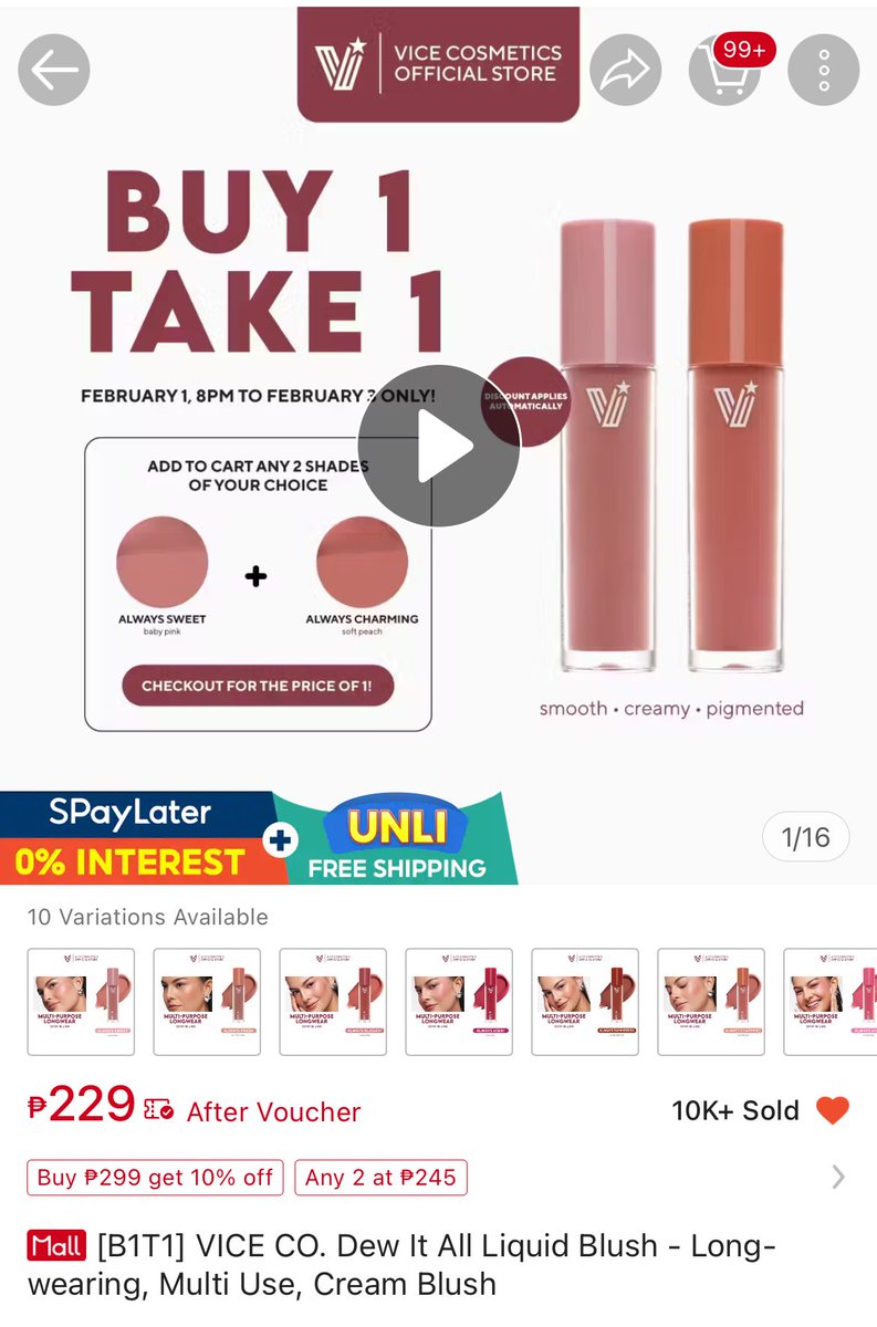 vice cosmetics liquid blush naka b1t1!

🖇️: s.shopee.ph/AUoDSz7Rd4