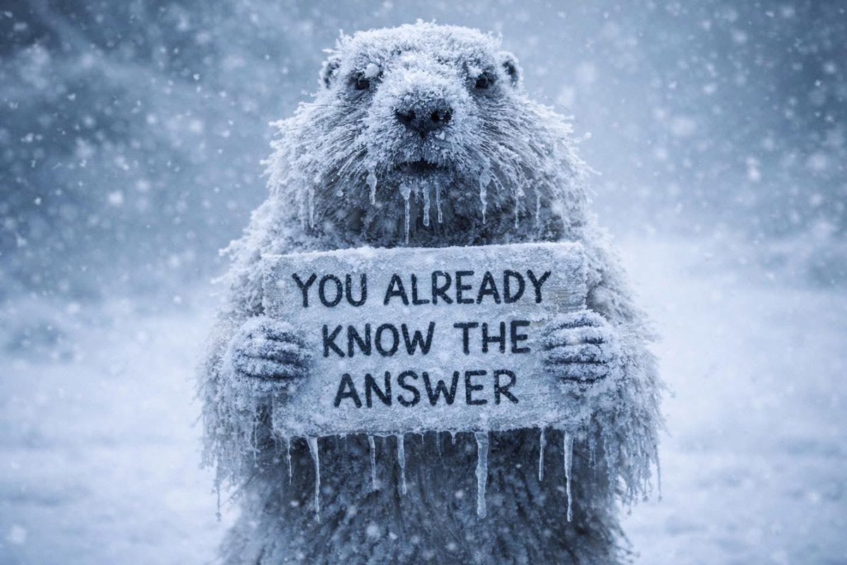 #snow
#winter 
#groundhogday