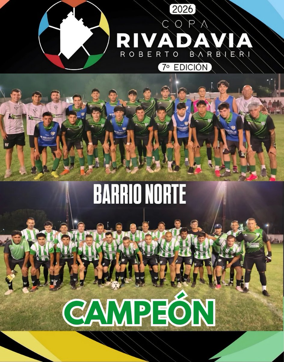 ClubBarrioNorte's tweet photo. FELICITACIONES CAMPEONES!! 🇳🇬🇳🇬

Qué orgullo este grupo de jugadores y cuerpo técnico, todo este equipo que trabaja unido, que se respeta y entiende cómo ayudarse para conseguir los objetivos!

Gracias por tanta alegría que traen al pueblo Trula!! 🇳🇬🇳🇬 https://t.co/jSPfJUm3Je
