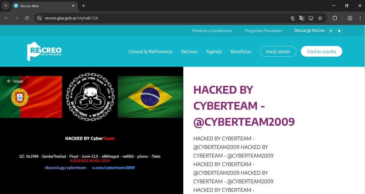 cyberteam2009's tweet photo. *.gba.gob.ar | Gobierno de Buenos Aires - Argentina

Los sistemas del Buenos Aires han sido vulnerados. Javier Milei y su administración son vulnerables; demostraremos a Argentina la fragilidad informática del país.

site:https://t.co/dPdgJ6tiJW
mirror:https://t.co/guu0PmjPDy

#CyberTeam #CyberSecurity