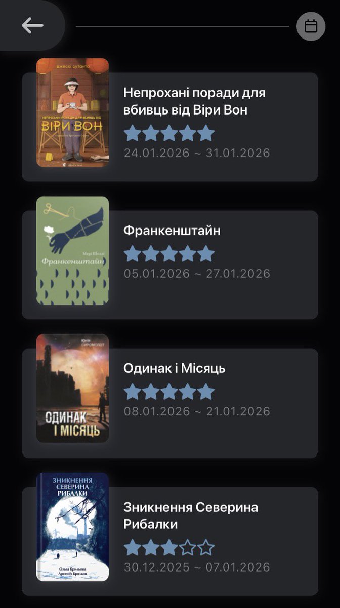 Прочитала за січень, небагато, але скільки вже є 😅