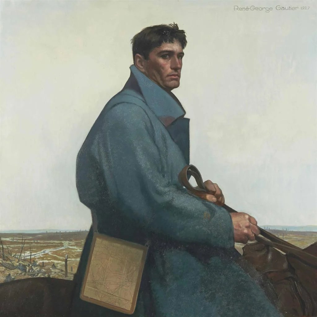 "Cavalry Officer," by French painter, René-Georges Gautier, 1927.