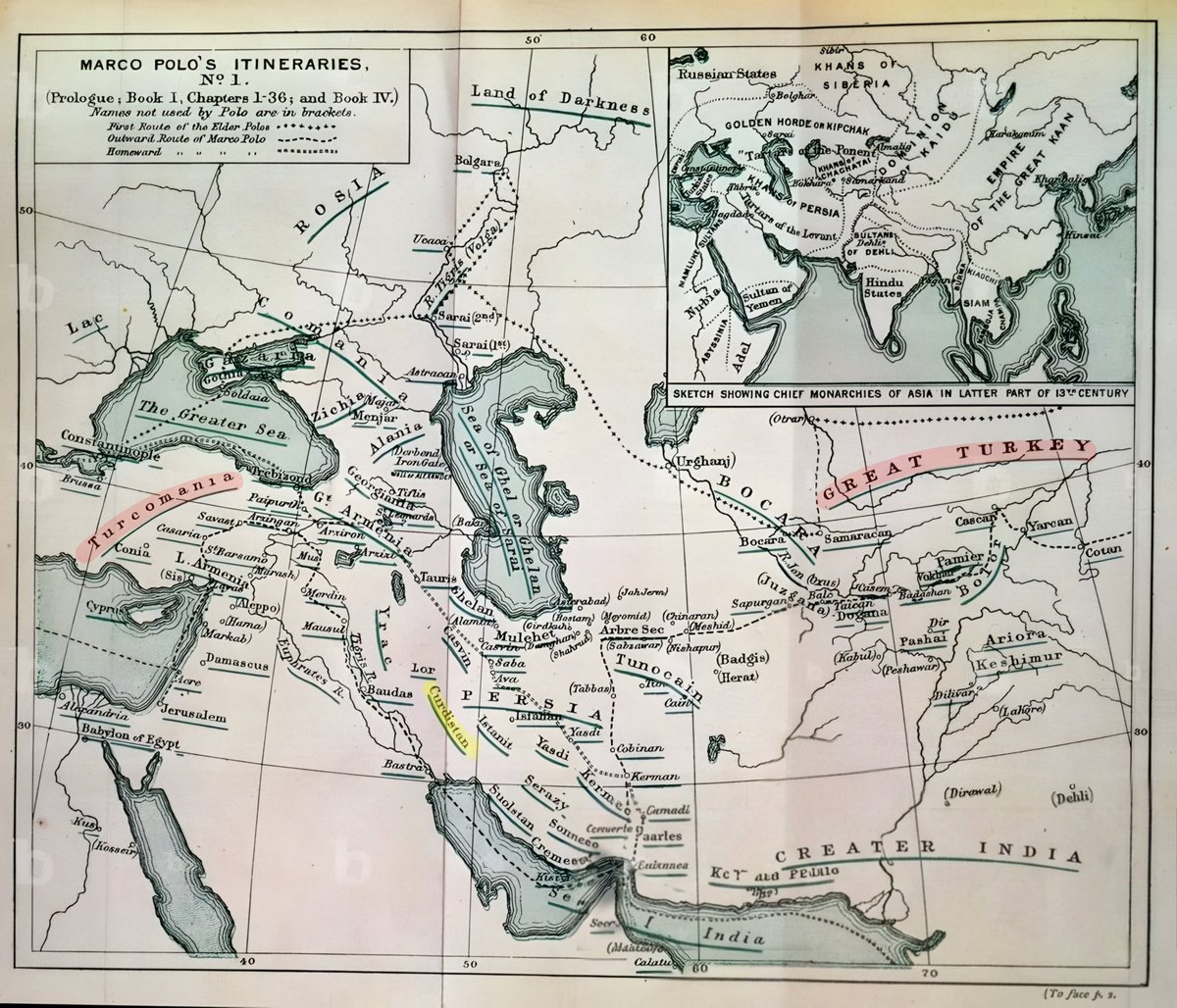 Ra_Ed_Do's tweet photo. @Kurdistan1Kurd1 Kürtlere Tarih Dersi 👇 
750 yıl önce Marco Polo 'nun çizdiği harita.👇 https://t.co/WdZlvwXSGa