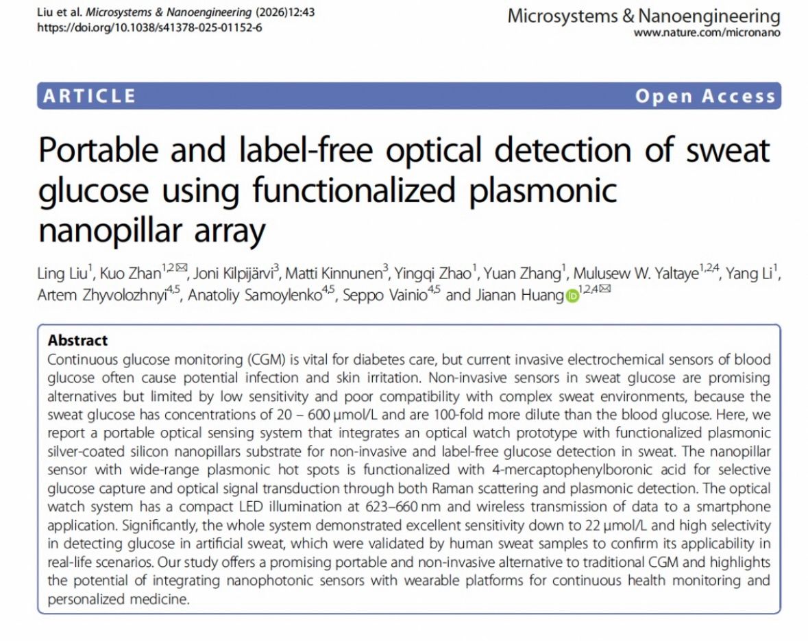 RamanProSeq's tweet photo. Our recent publication demonstrated portable plasmonic sensor with an optical watch prototype able to detect glucoses In human sweat of concentration down to 22 μmol/L. https://t.co/2rzqqDMd6B https://t.co/tPqHqM37nH