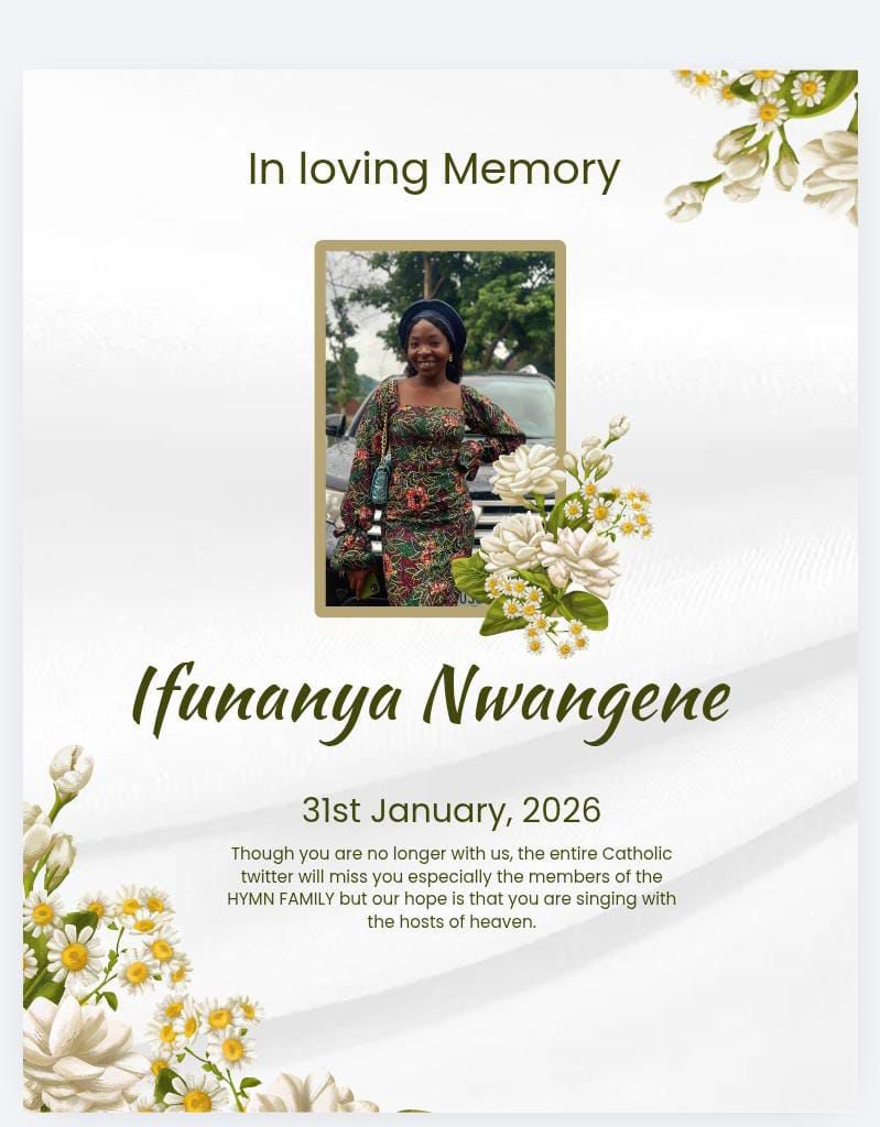 CHS and the entire catholic TWITTER mourns 
This was not the plan dear Nanyah 
But our hope is that you are with the choir of angels.
 May our Lady continue to intercede for you and may you find rest in the bosom of our Lord. 
Rest on baby girl. May flights of angels lead you on.