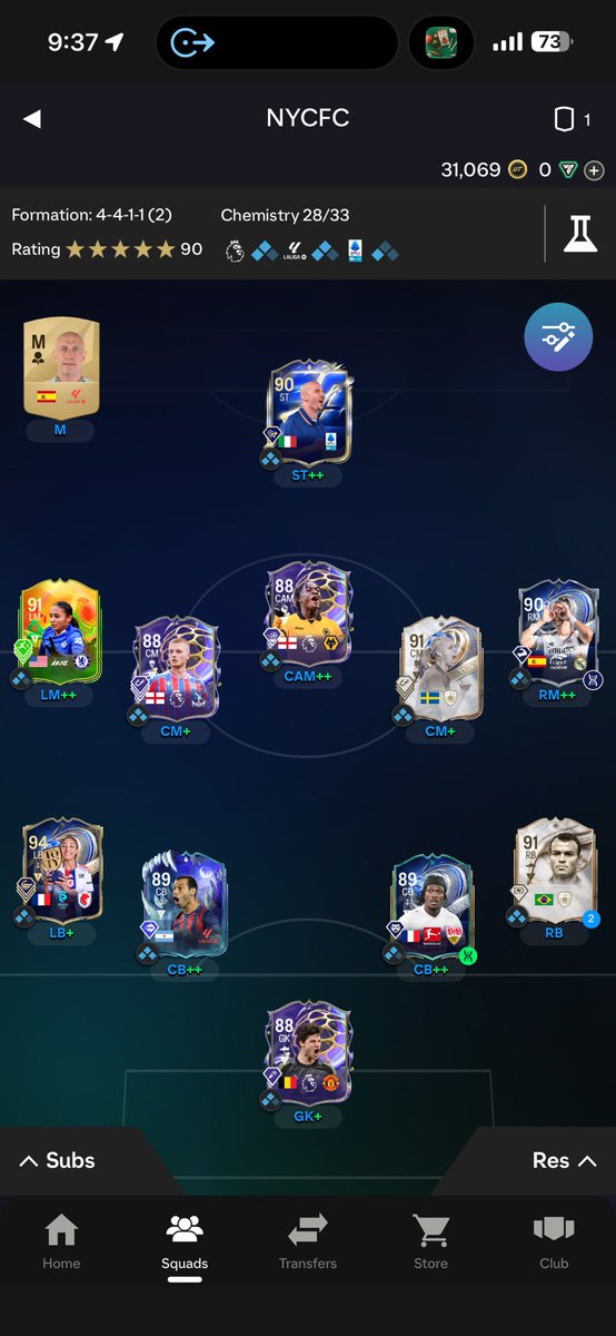 f22nick's tweet photo. @FUT_Rory all untradeable have no direction with the team lol been playing for 2 weeks now https://t.co/3PLY2O5UmW