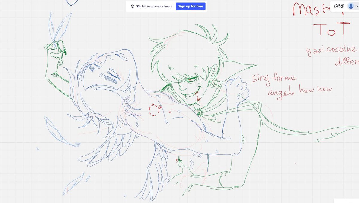 bac8888_'s tweet photo. Whiteboard with @saannn_04 :333 
Im quite proud of this one the cheesy yaoi cocaine hit my ass https://t.co/W8k4WcXysb